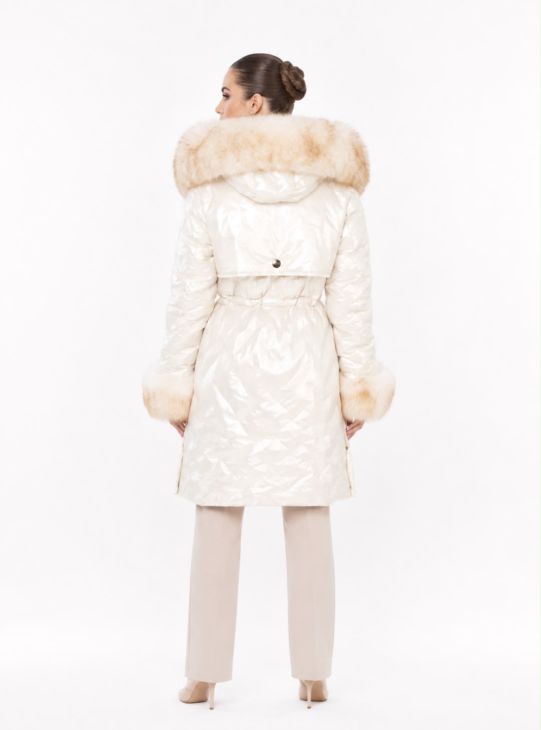 Lexi Women's Down Puffer with Removable Natural Fur-thumbmail-2