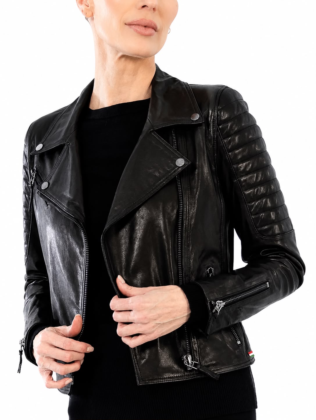 Irene Biker leather Jacket
