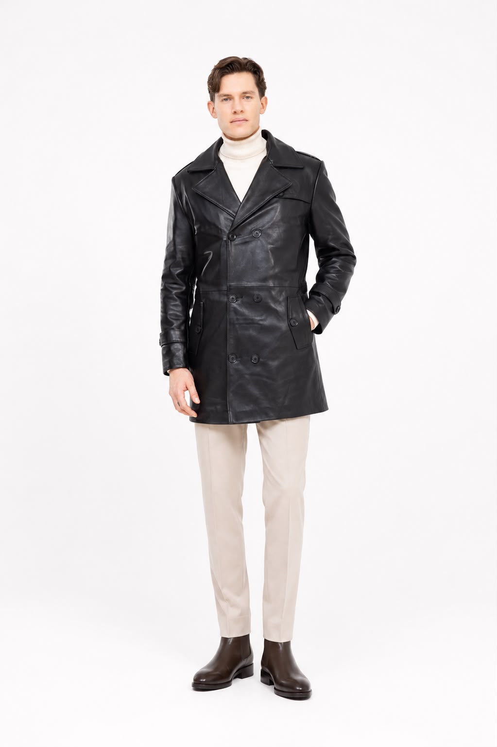 Tony Genuine Leather Trench-thumbmail-5