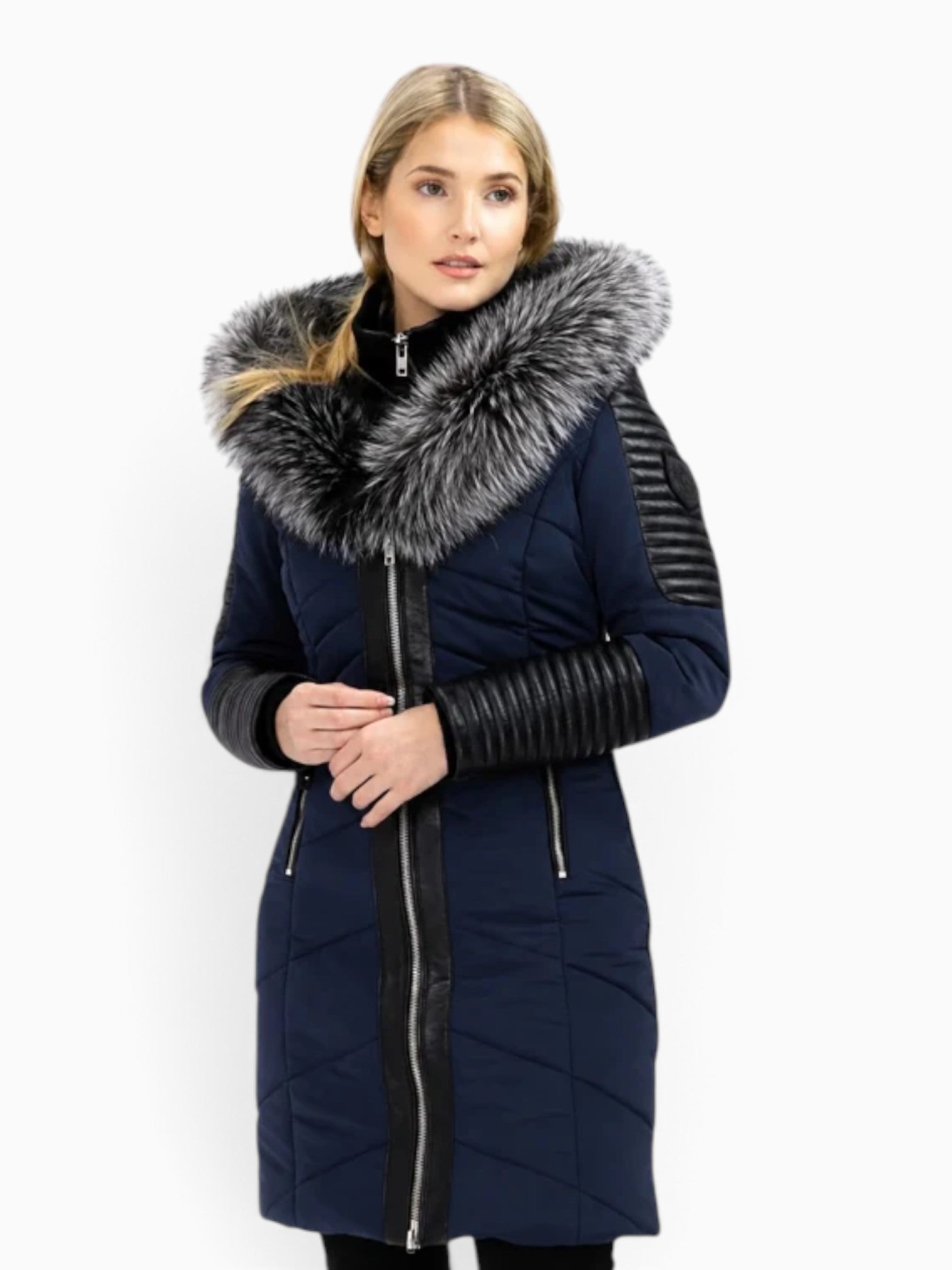 Hailey Parka Jacket with silver Fox Fur-thumbmail-3