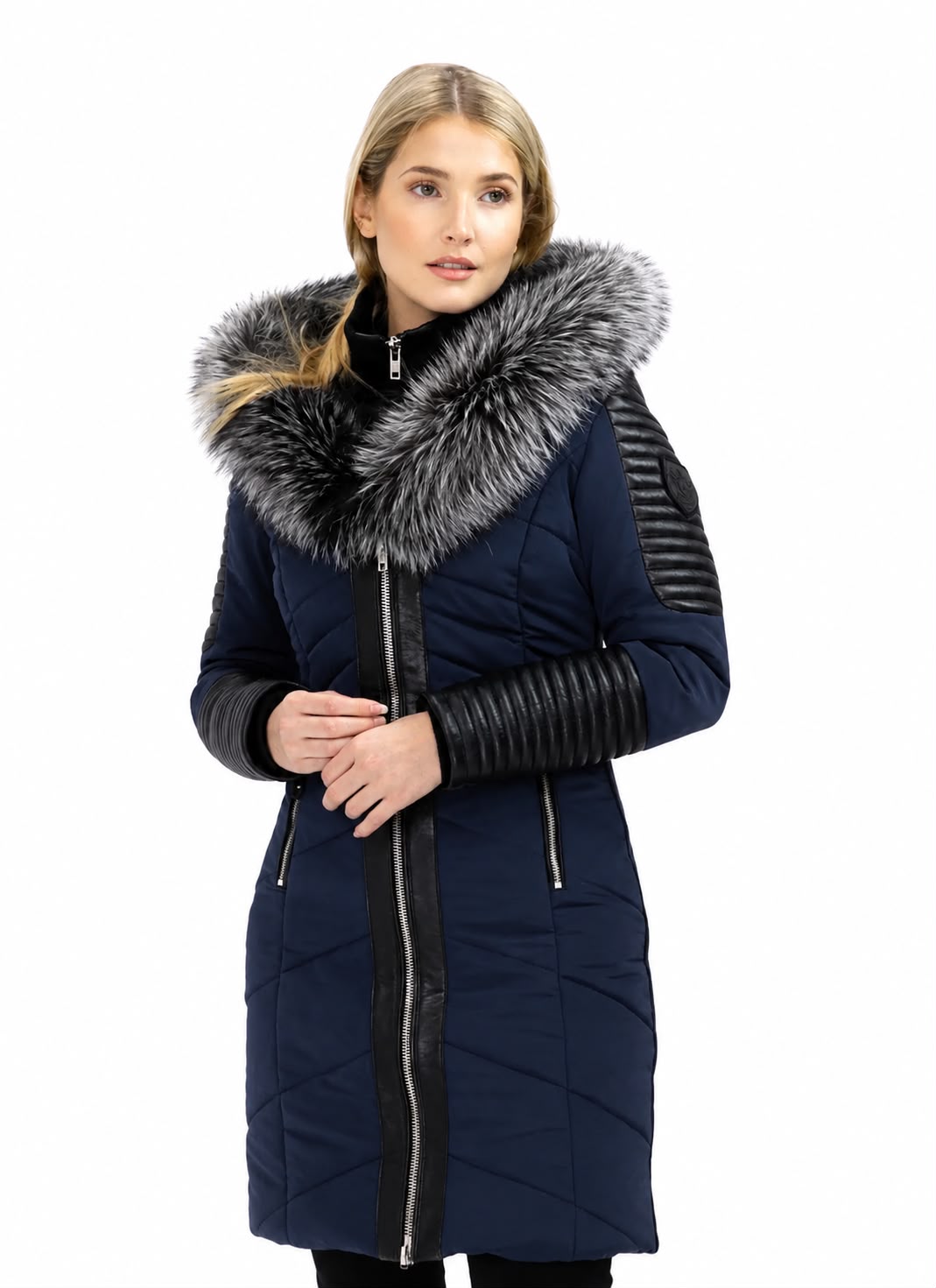 Hailey Parka Jacket with silver Fox Fur