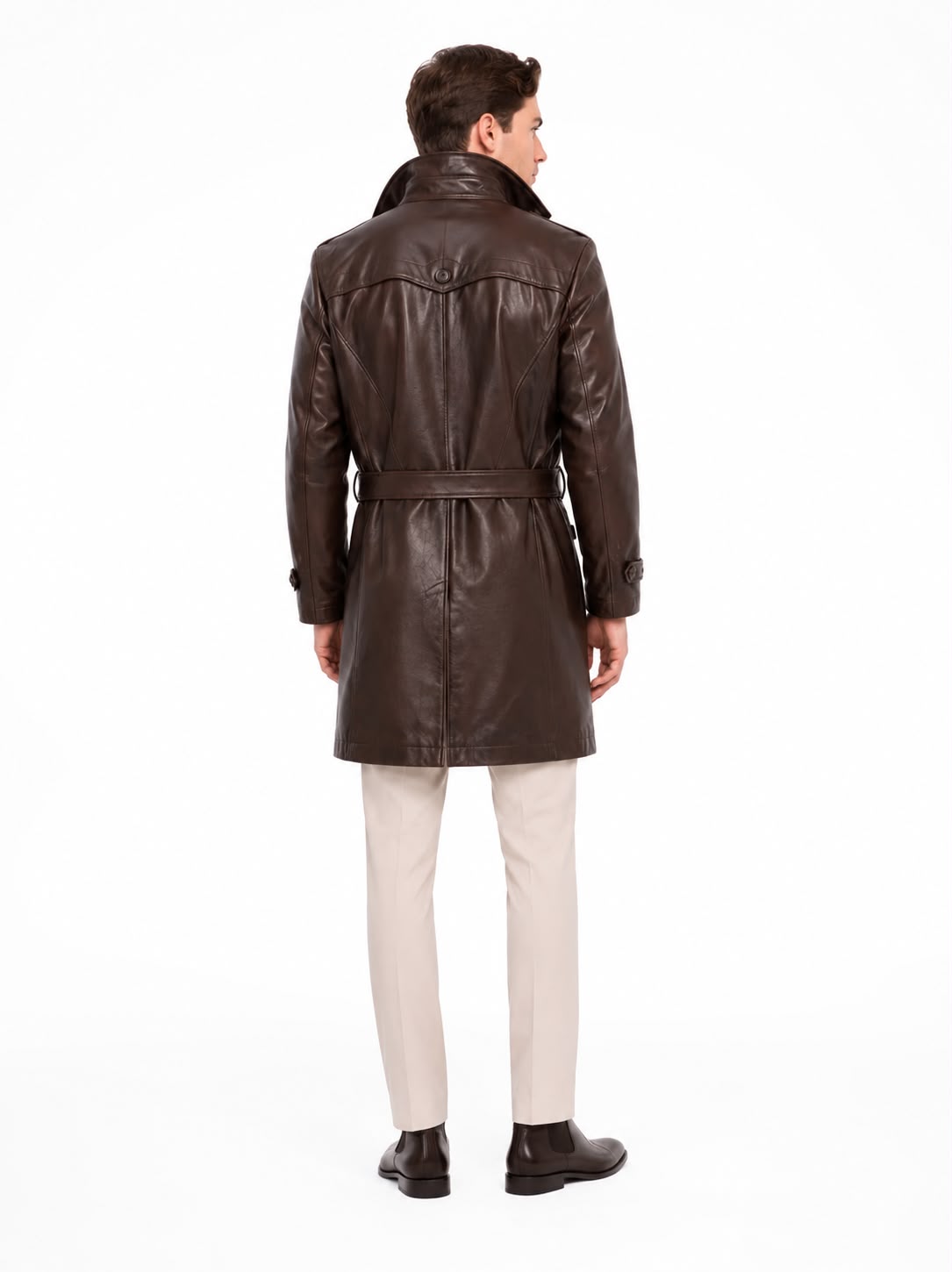 Tony trench Leather coat