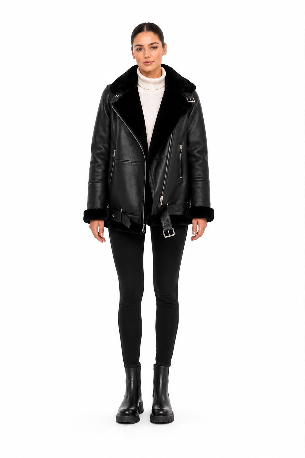 POLINA  GENUINE  SHEARLING JACKET-thumbmail-4