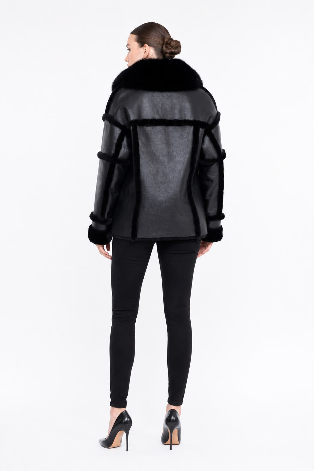 Eliana Black Shearling Jacket