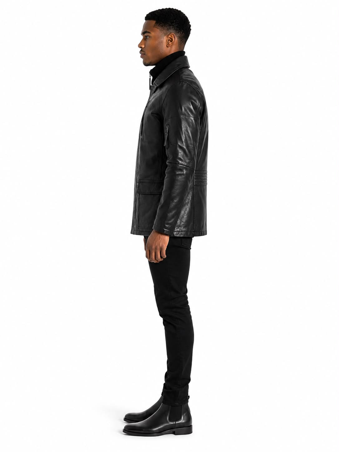 Daniel Leather Jacket Black-thumbmail-4
