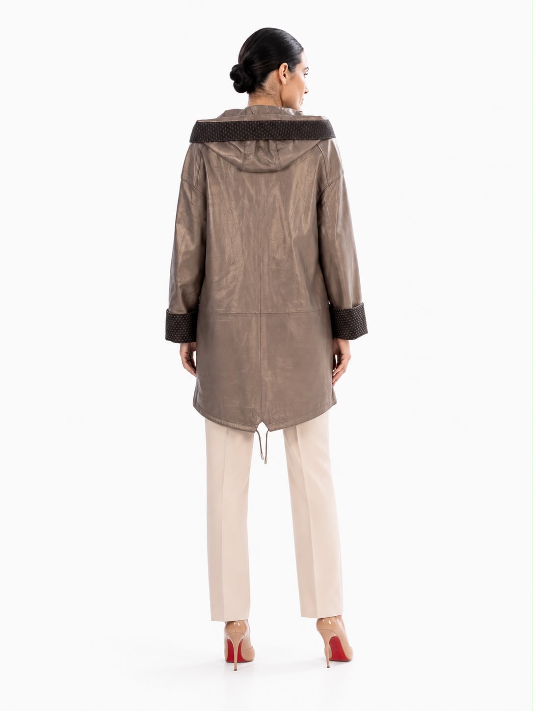 KAYLA Leather Trench Coat
