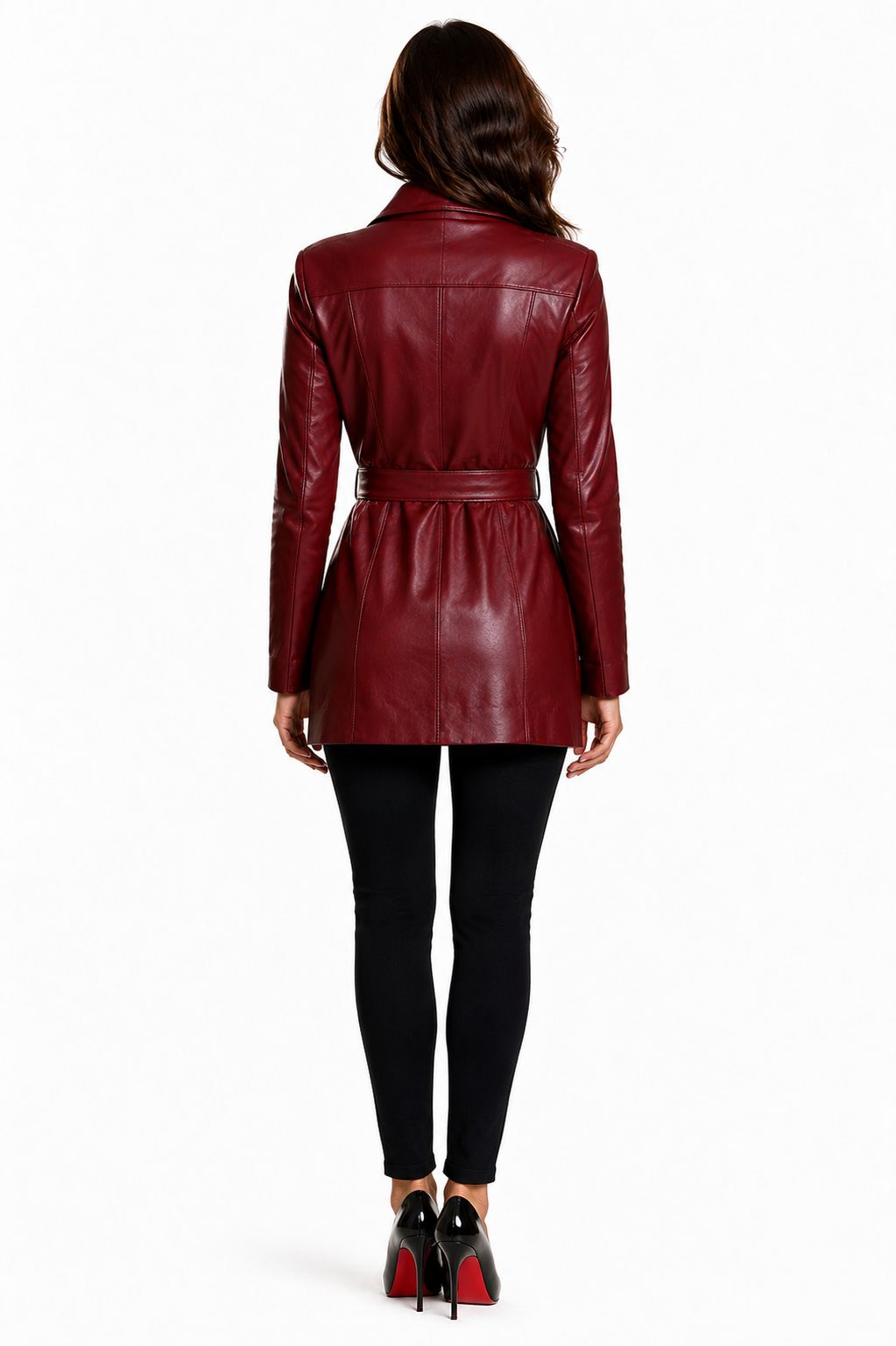 kasha  Leather Trench