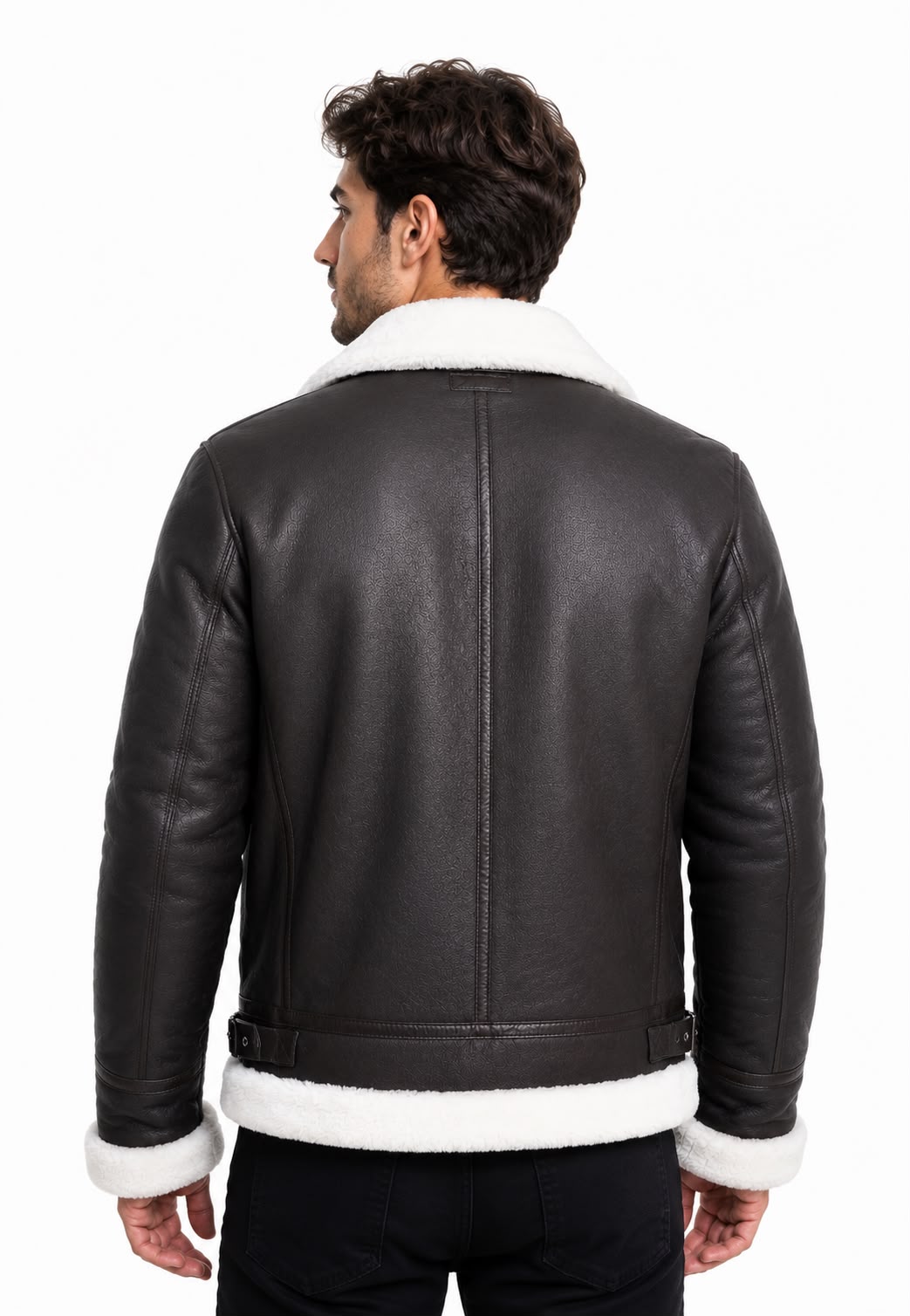OLTEN MEN'S SHEARLING  JACKET-thumbmail-3