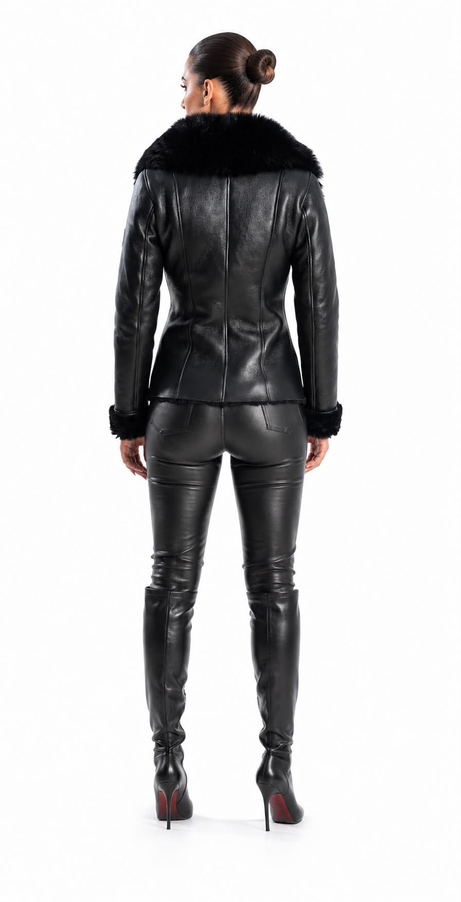 ALICYA Genuine  Shearling Jacket-thumbmail-4