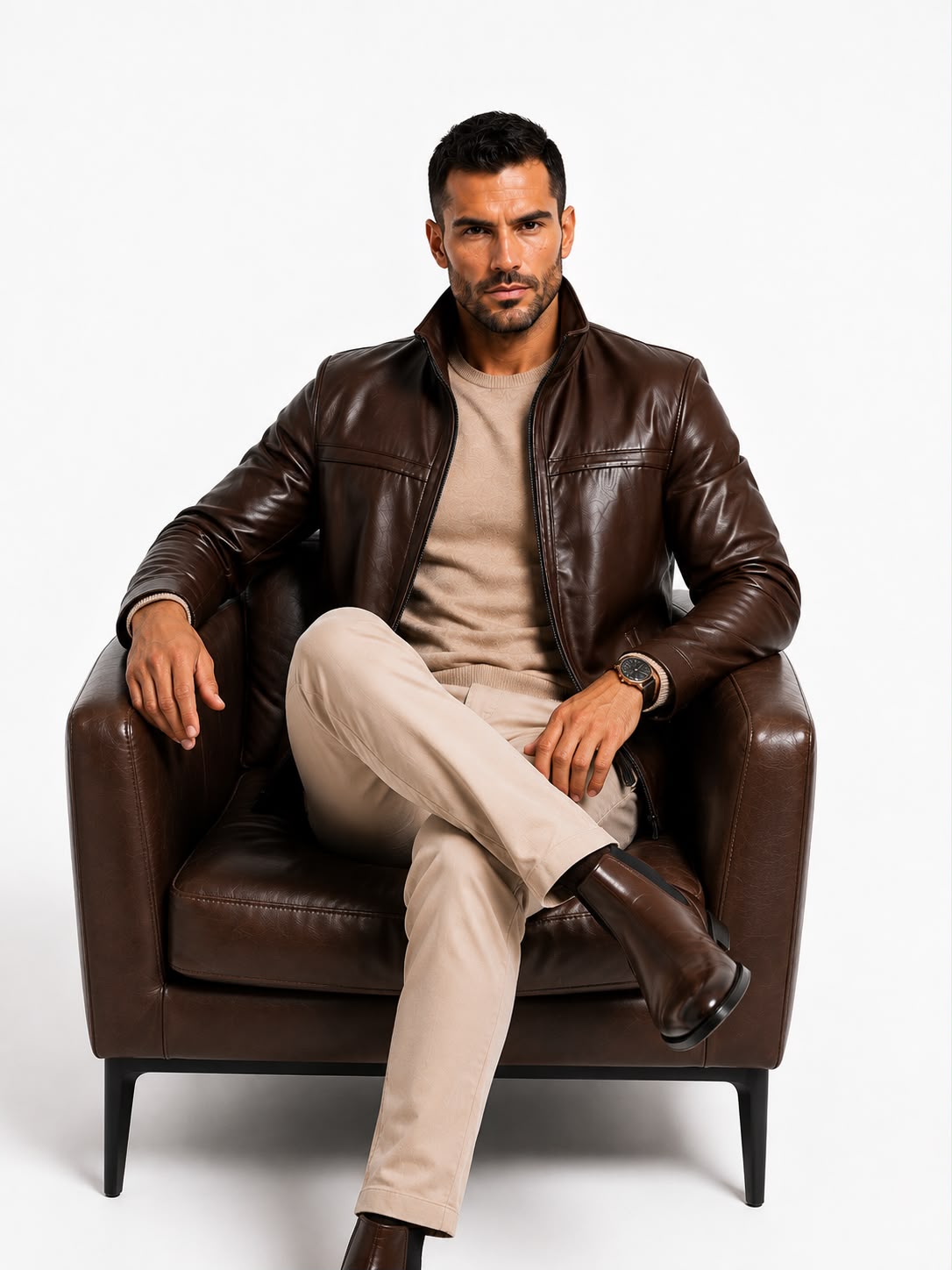 STEPHANE MEN'S PREMIUM GENUINE LEATHER JACKET