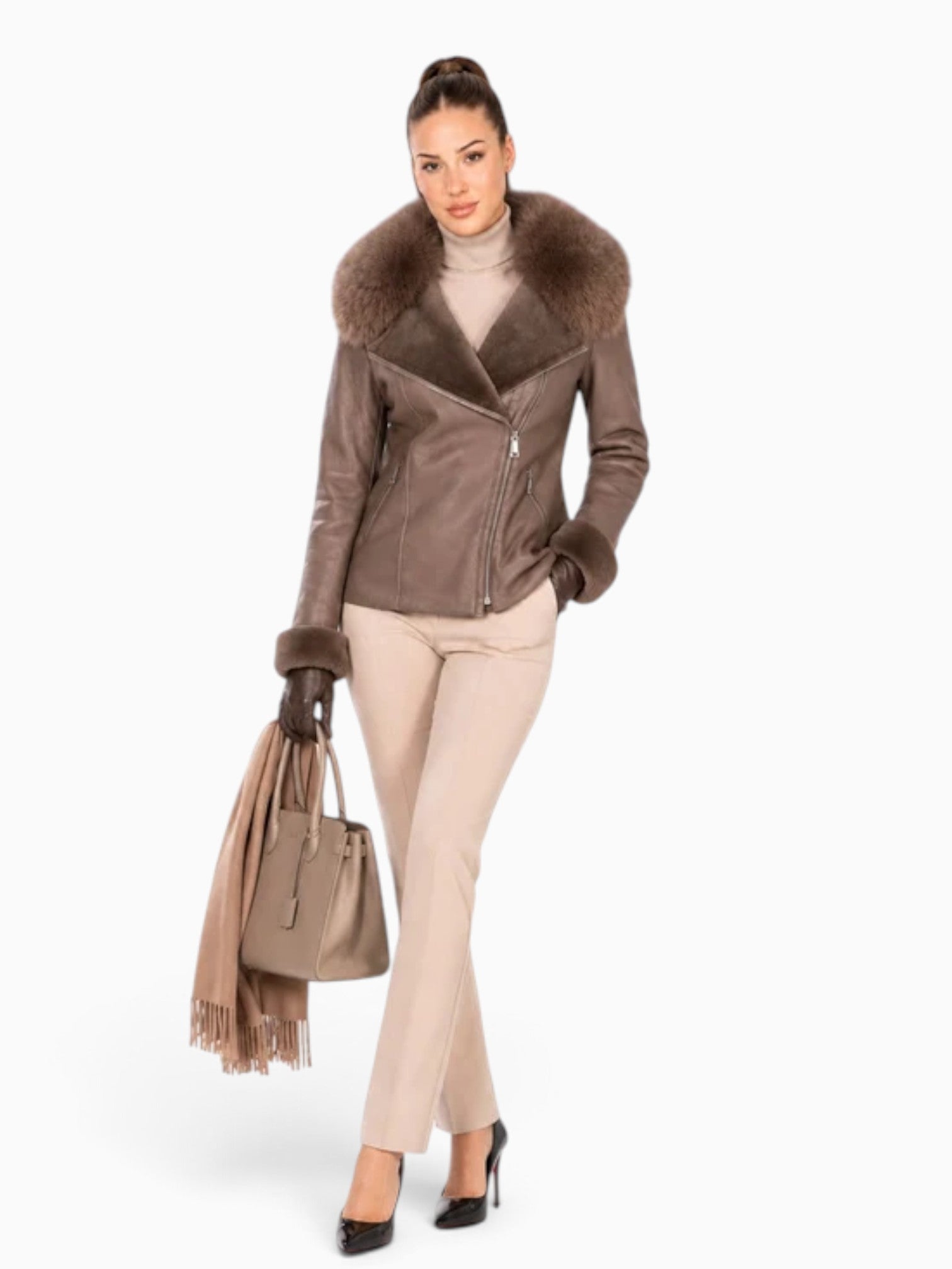 YARA  shearling jacket