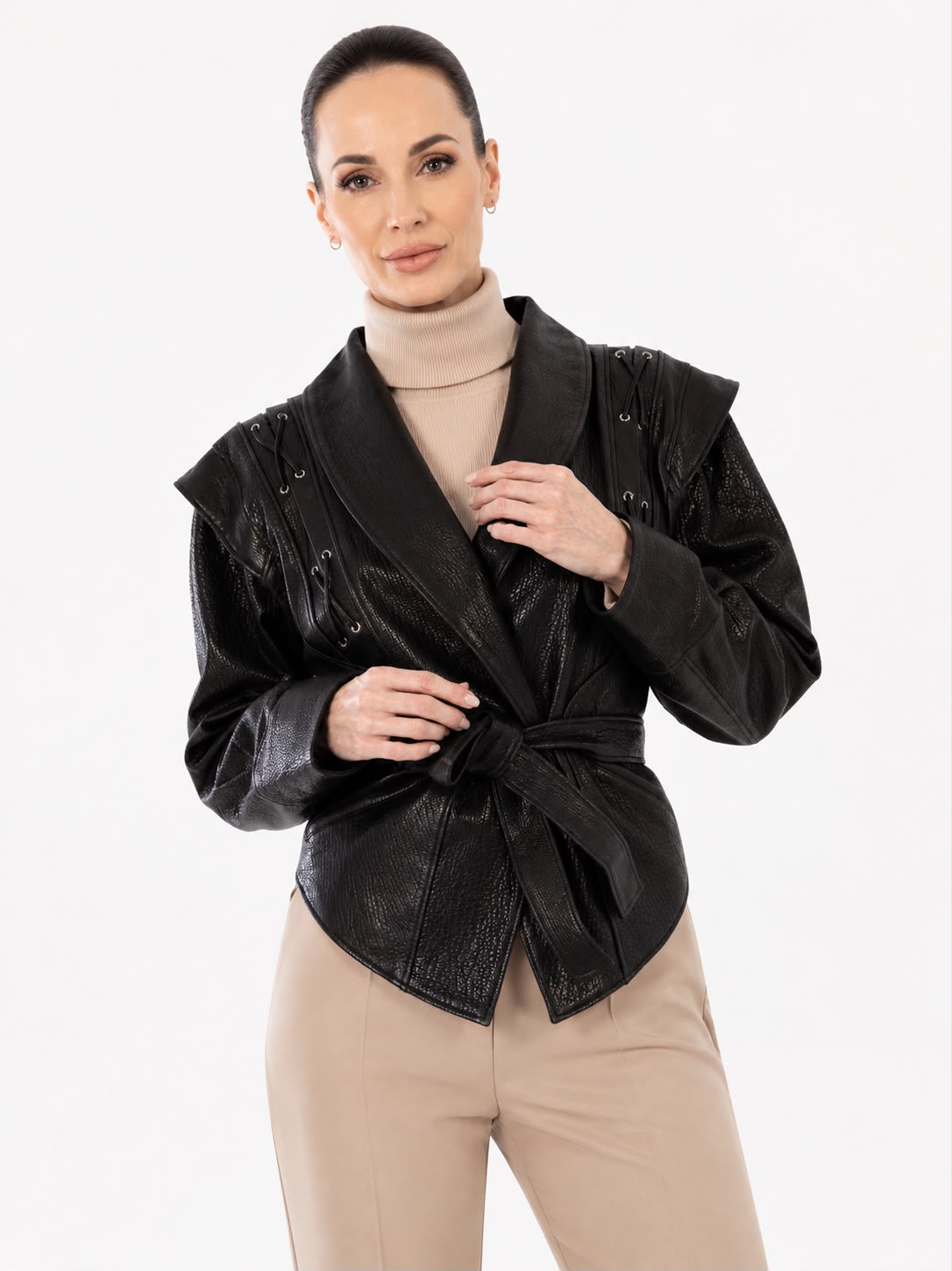 CLEO   Leather JACKET IN Sumptuous  LAMBSKIN