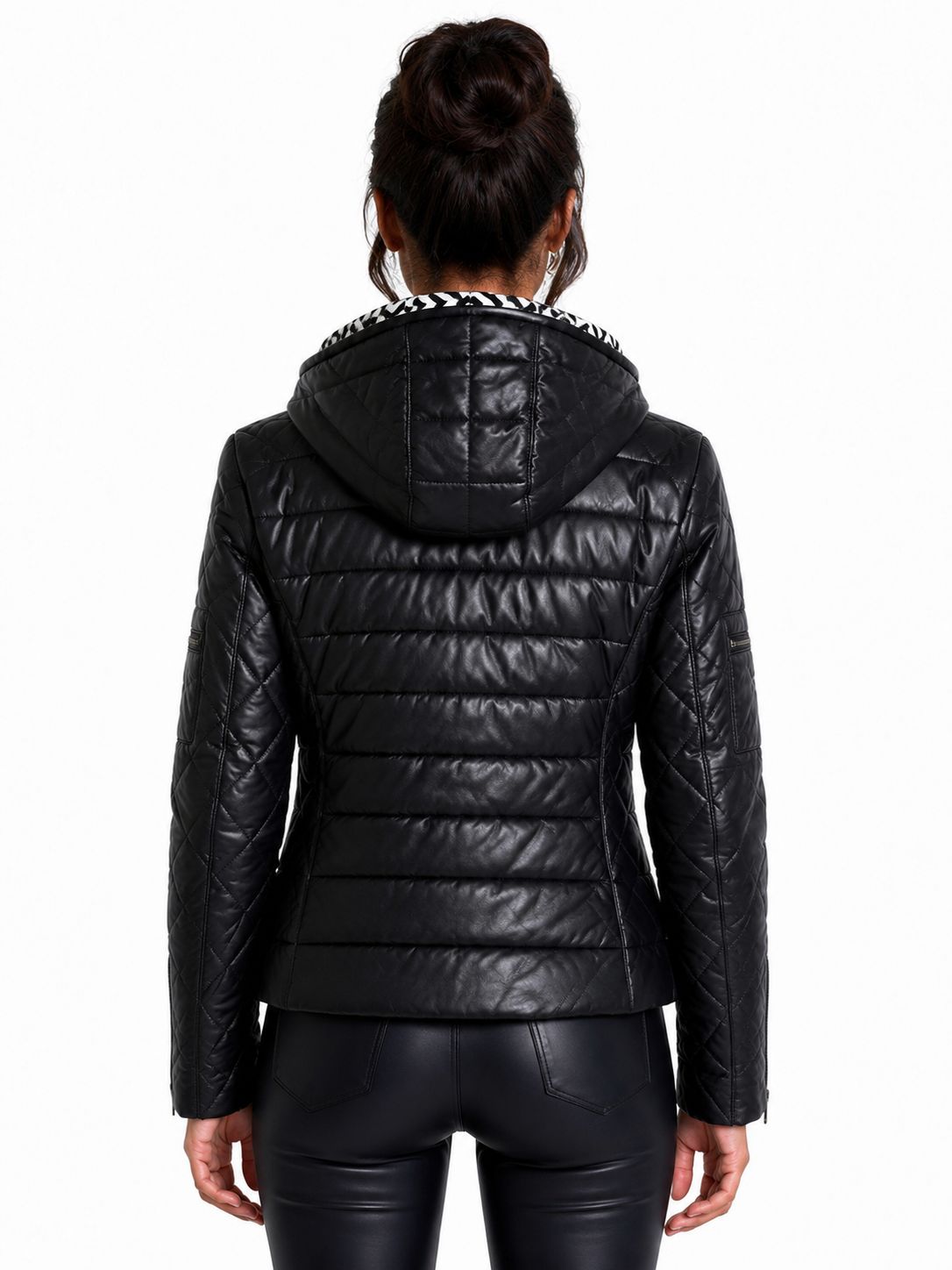 Veronica Women's Quilted Leather Jacket-thumbmail-3