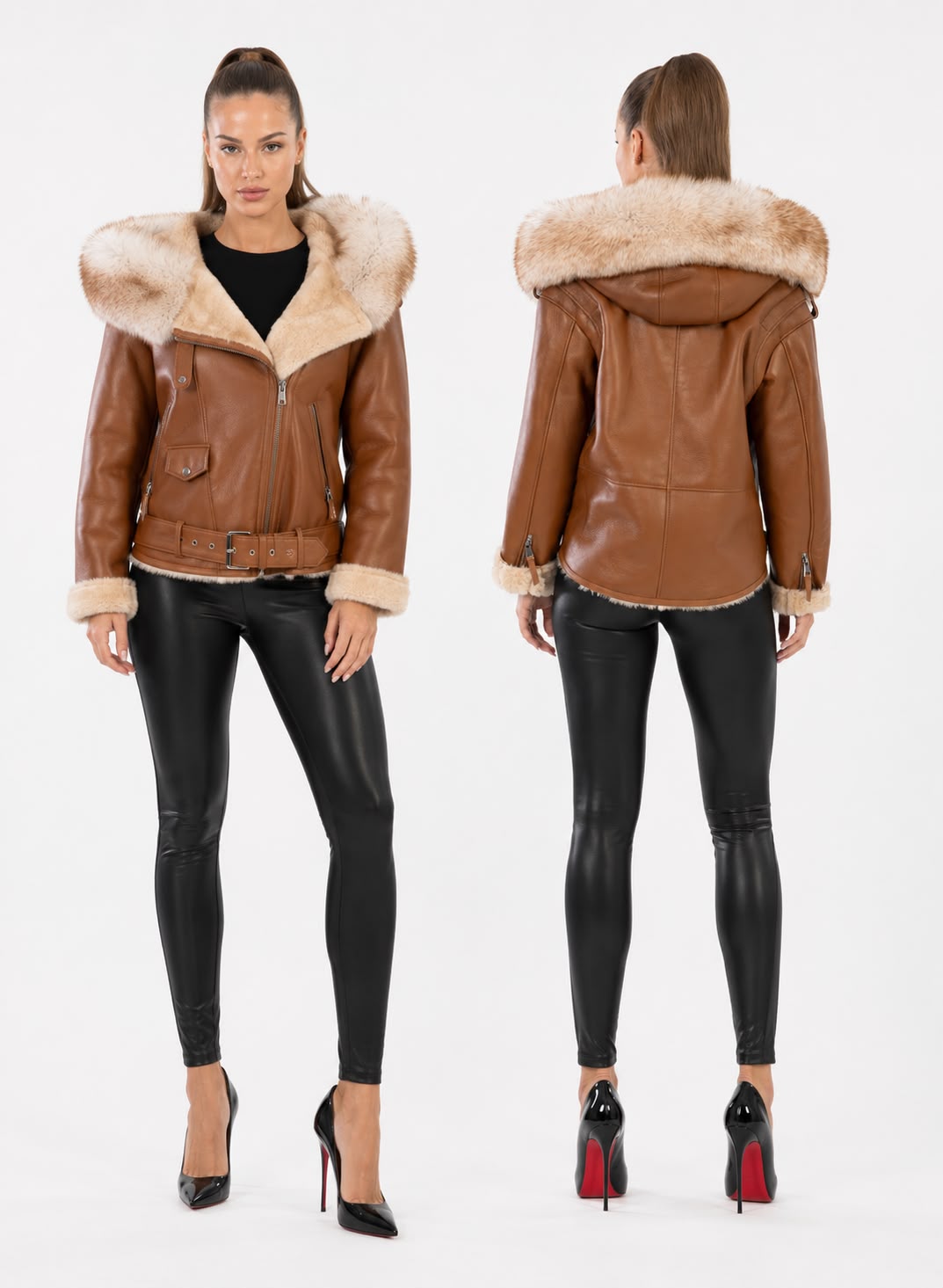ELODIE shearling aviator jacket-thumbmail-6