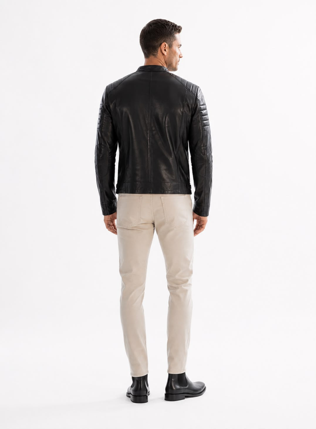 DIMITRI biker  Leather Jacket
