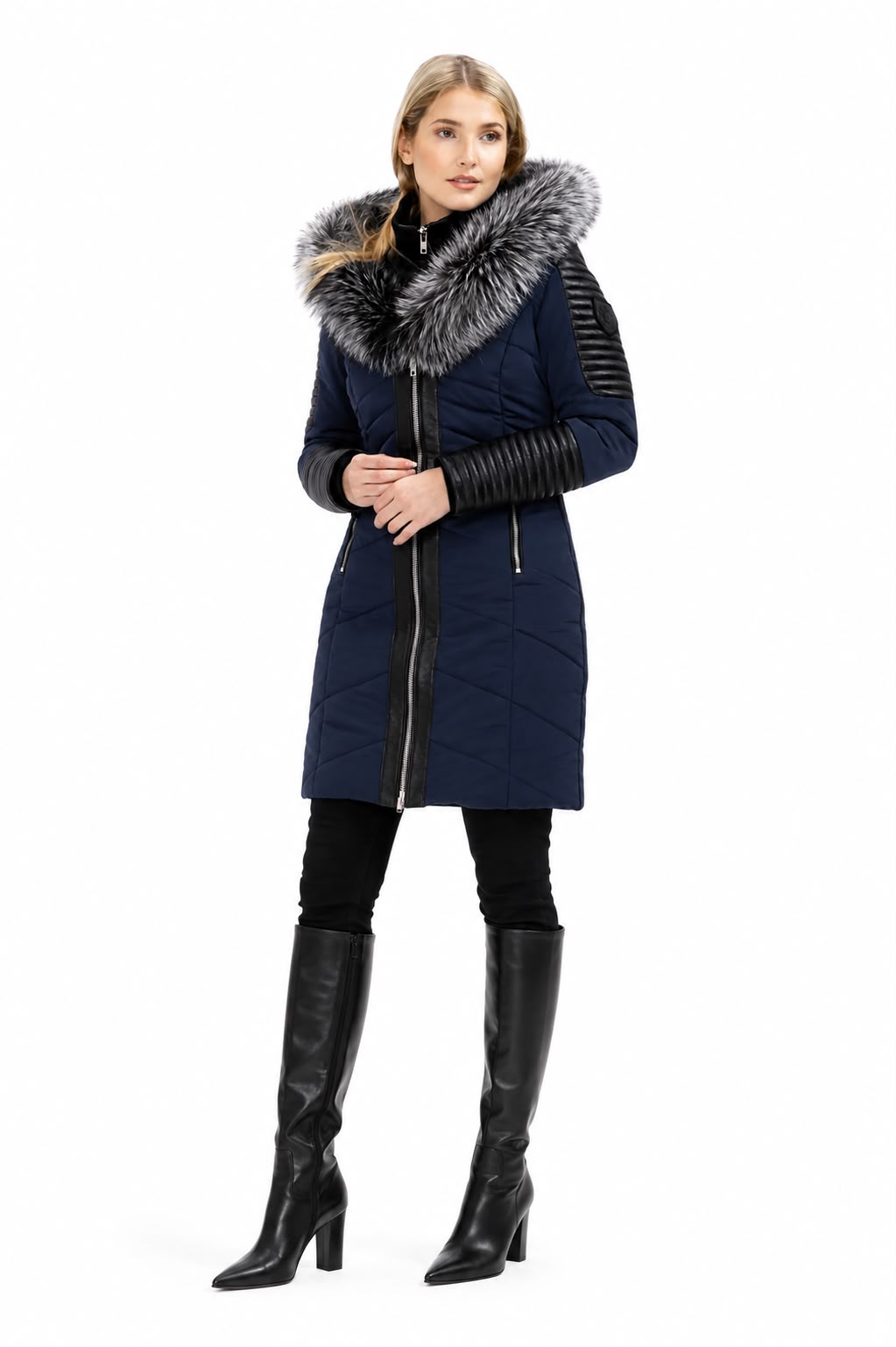Hailey Parka Jacket with silver Fox Fur