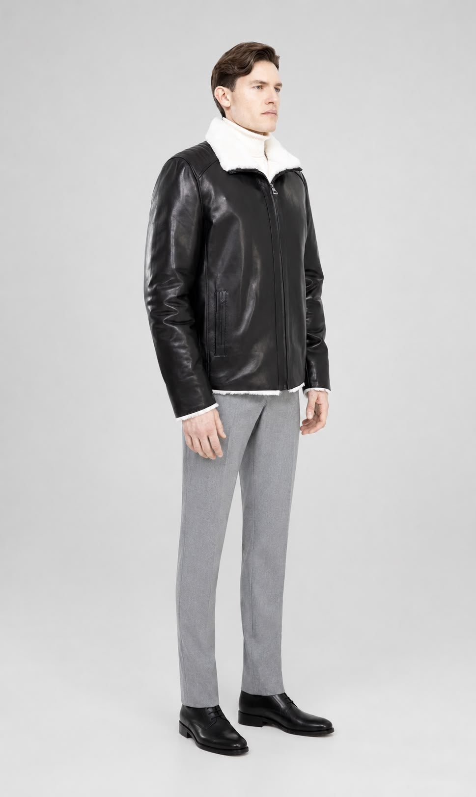 JUSTIN Genuine shearling jacket-thumbmail-6