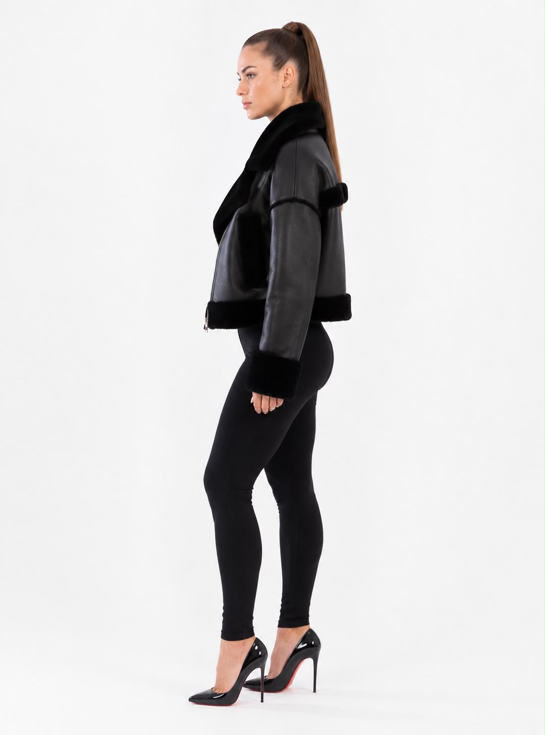 SKYE  genuine  shearling jacket