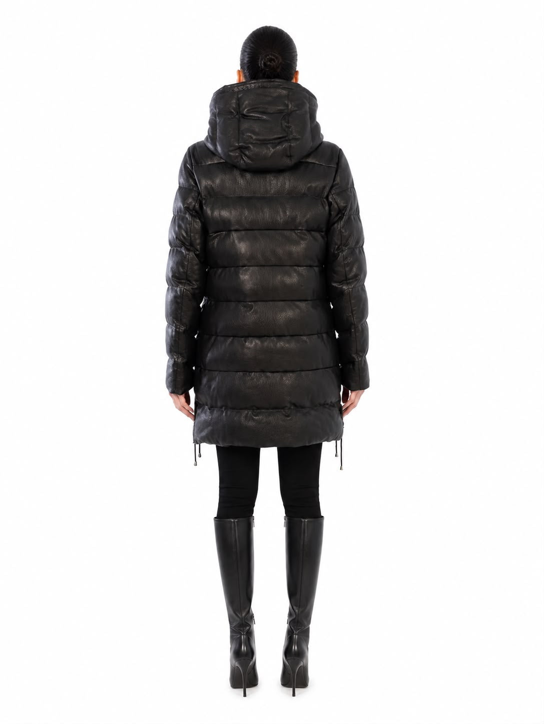 TINA  leather down puffer jacket-thumbmail-3