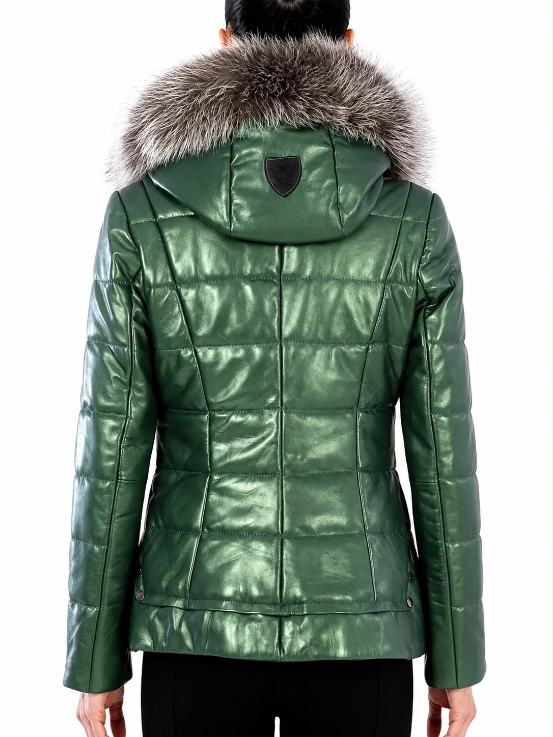 LYANNA Leather Puffer Jacket-thumbmail-2