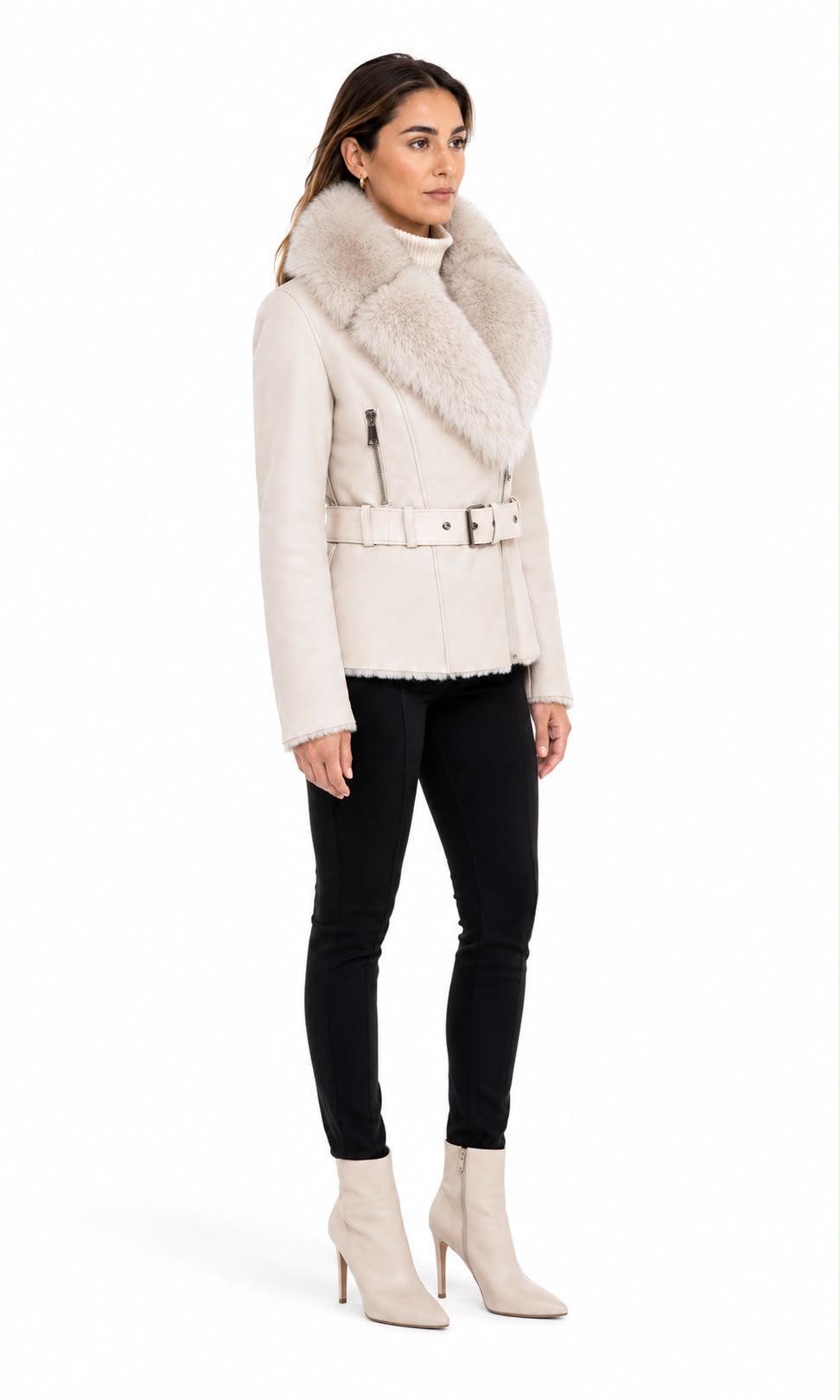 Victoria  shearling jacket with fox fur-thumbmail-4