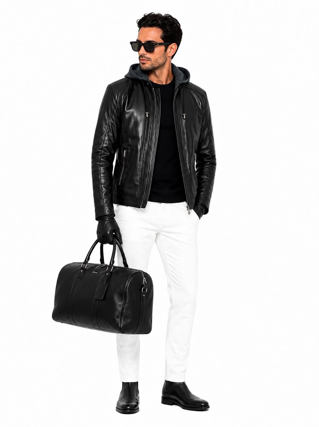 Andrew biker Leather Jacket with Removable Hood-thumbmail-5