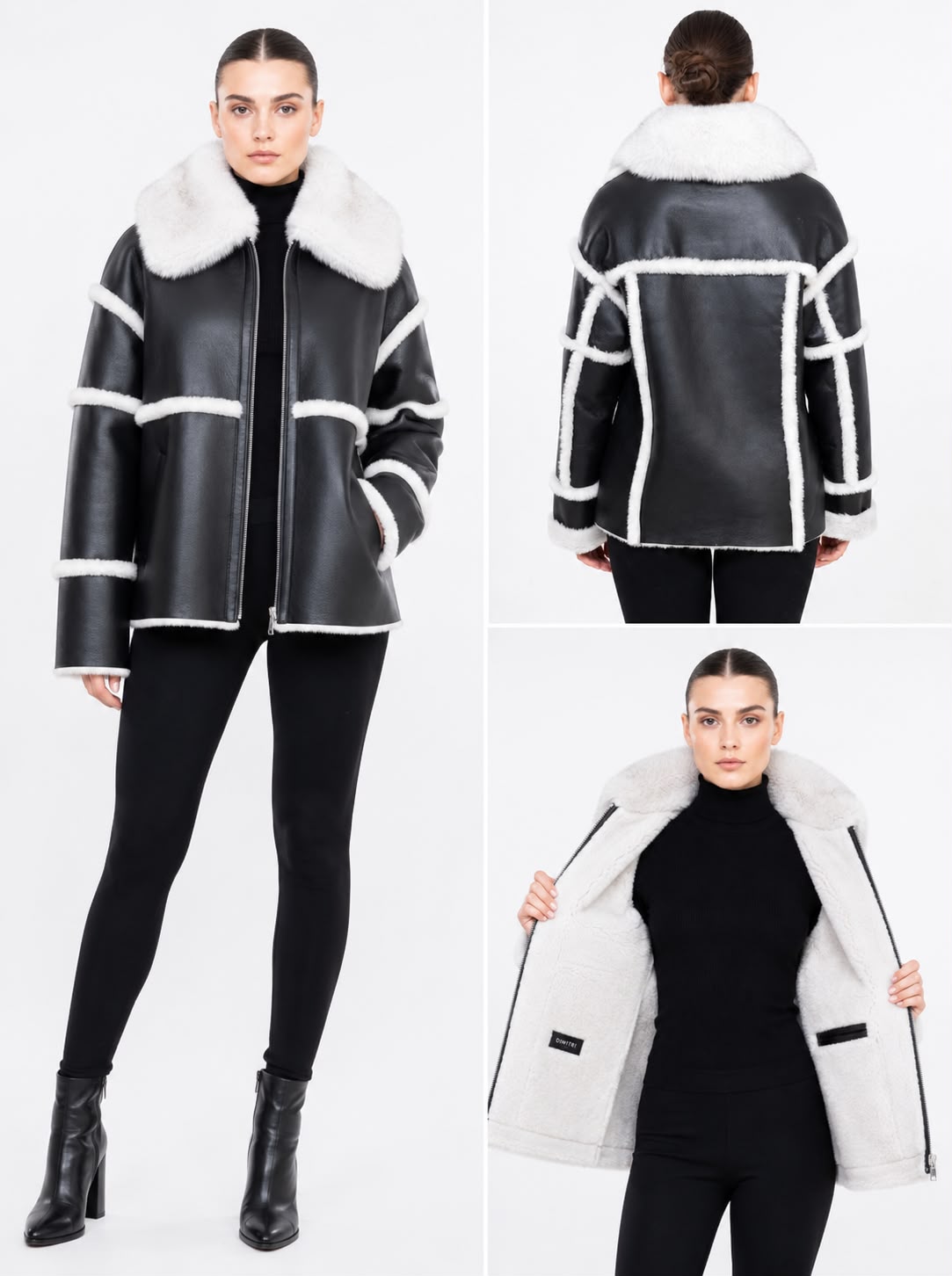 Eliana Leather Shearling White Fur-thumbmail-6