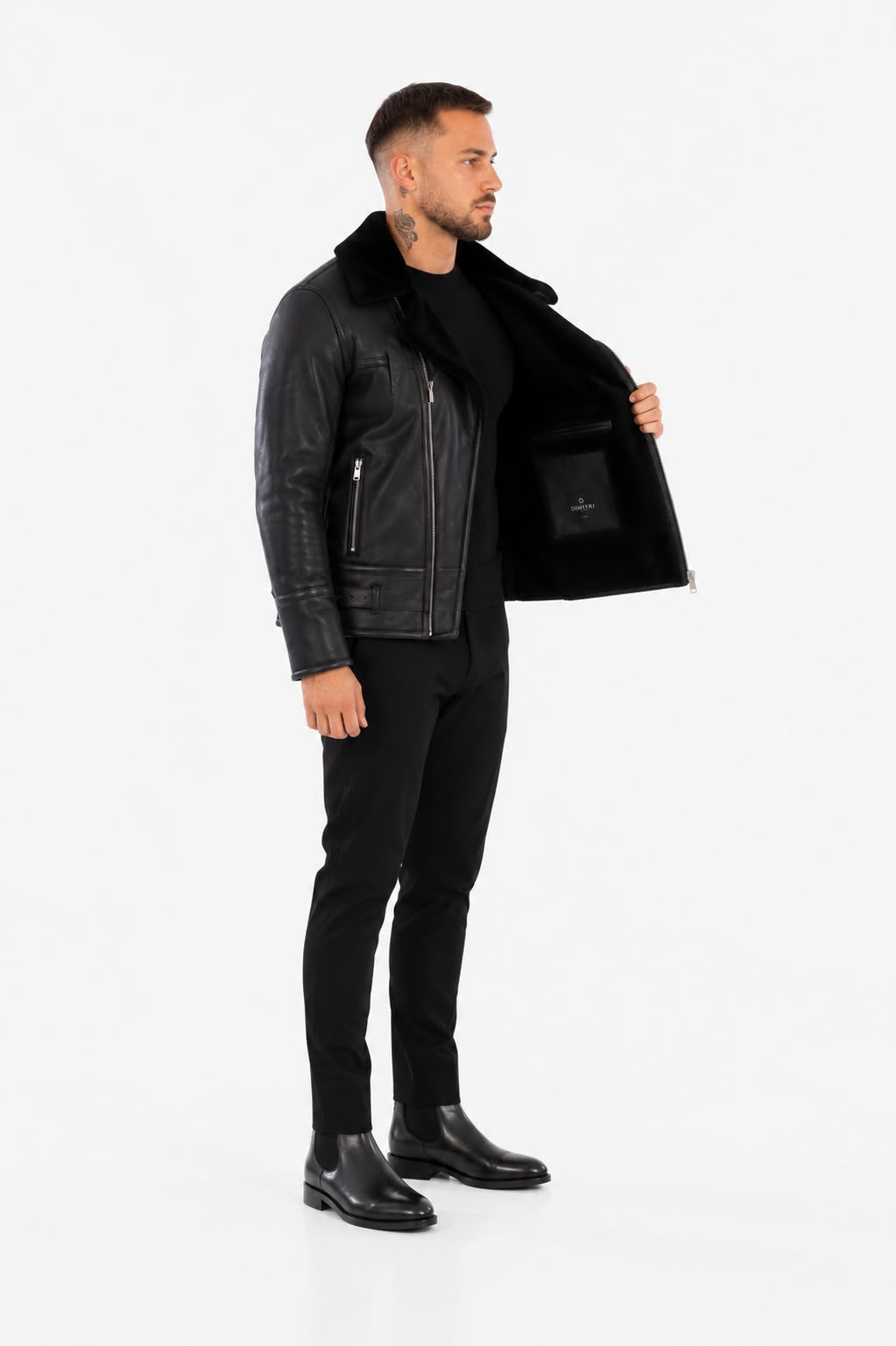 MILAN  premium shearling biker jacket