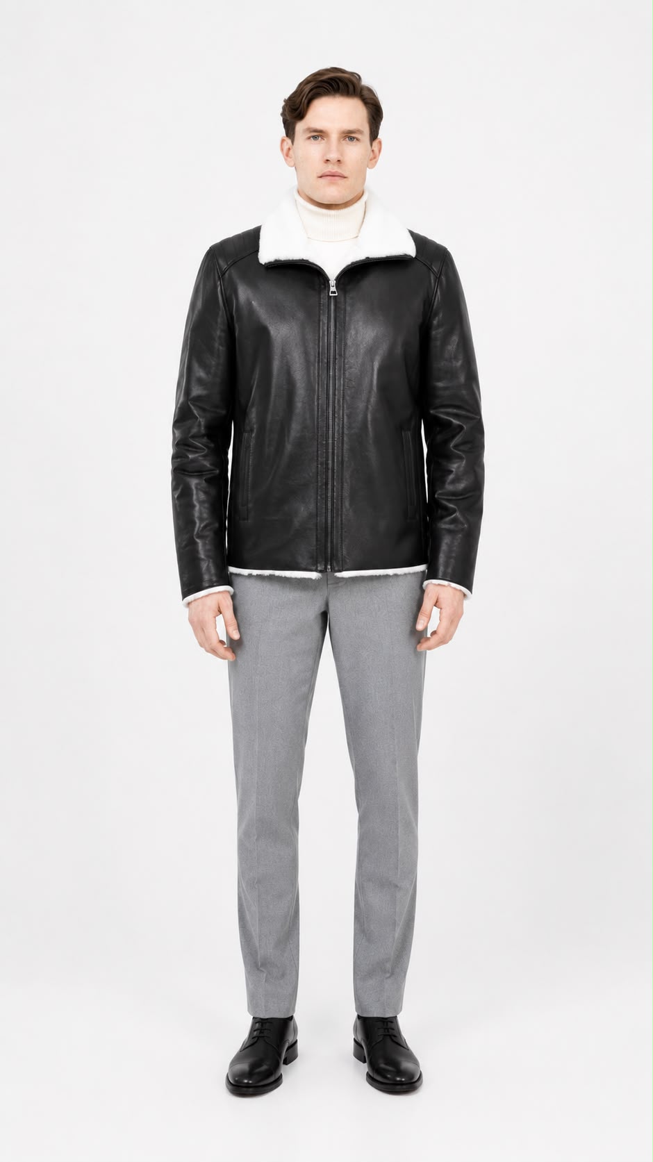 JUSTIN Genuine shearling jacket-thumbmail-3
