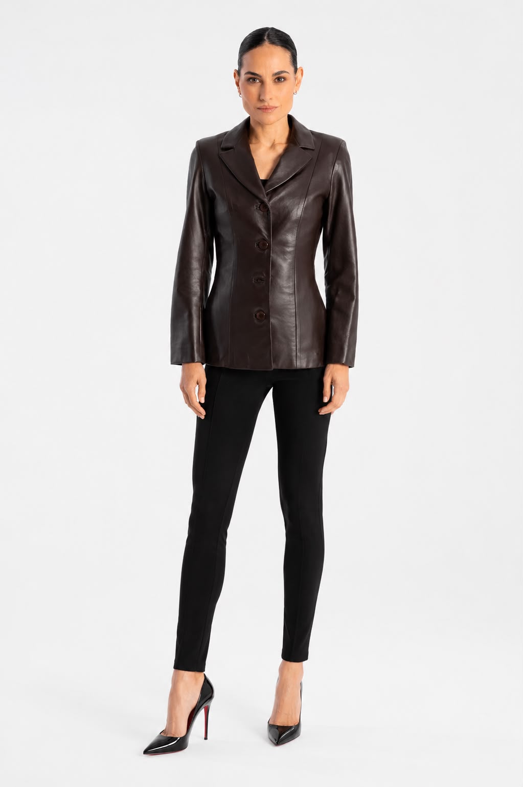 Daniela Leather Blazer
