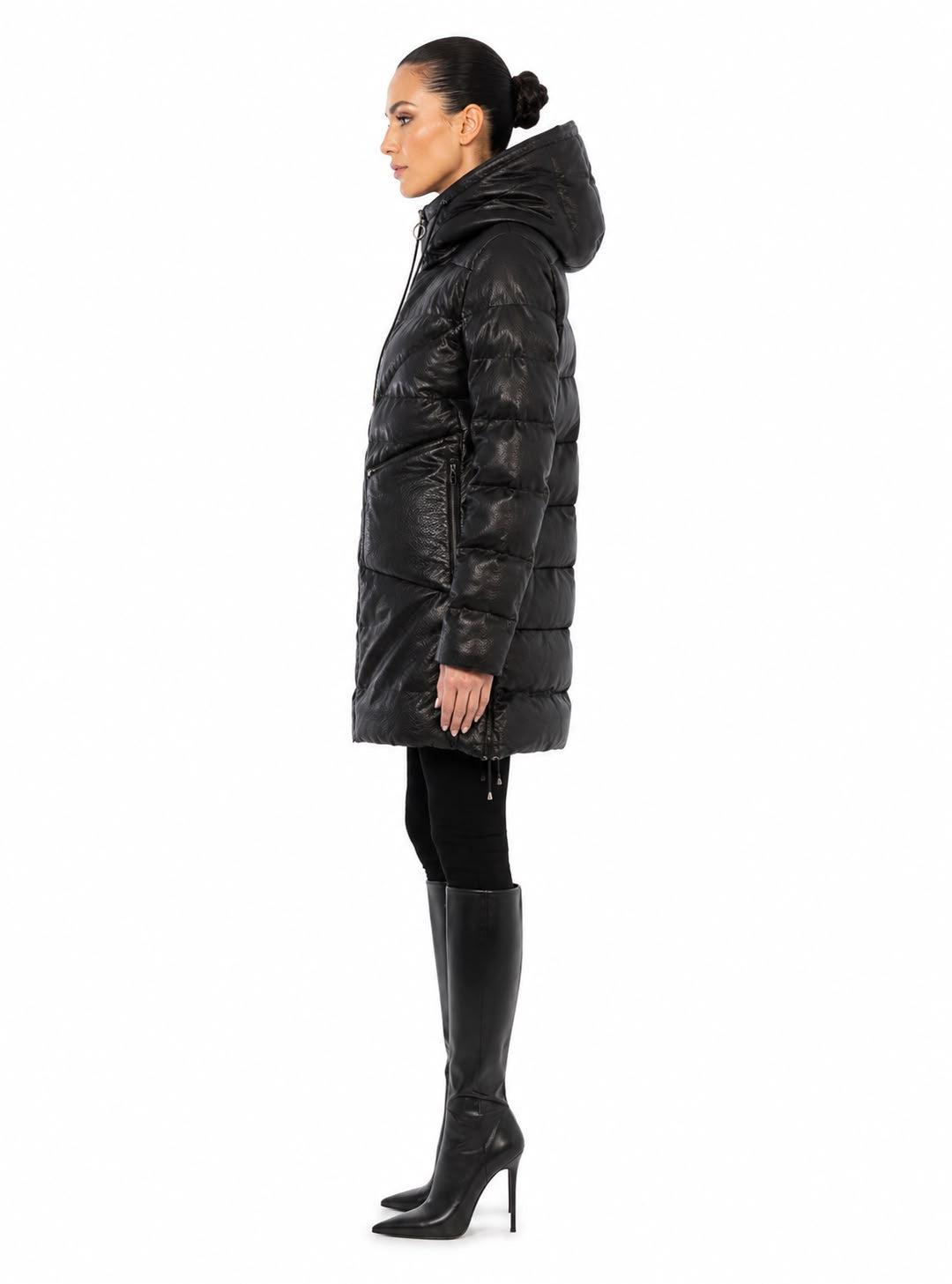 TINA  leather down puffer jacket-thumbmail-2