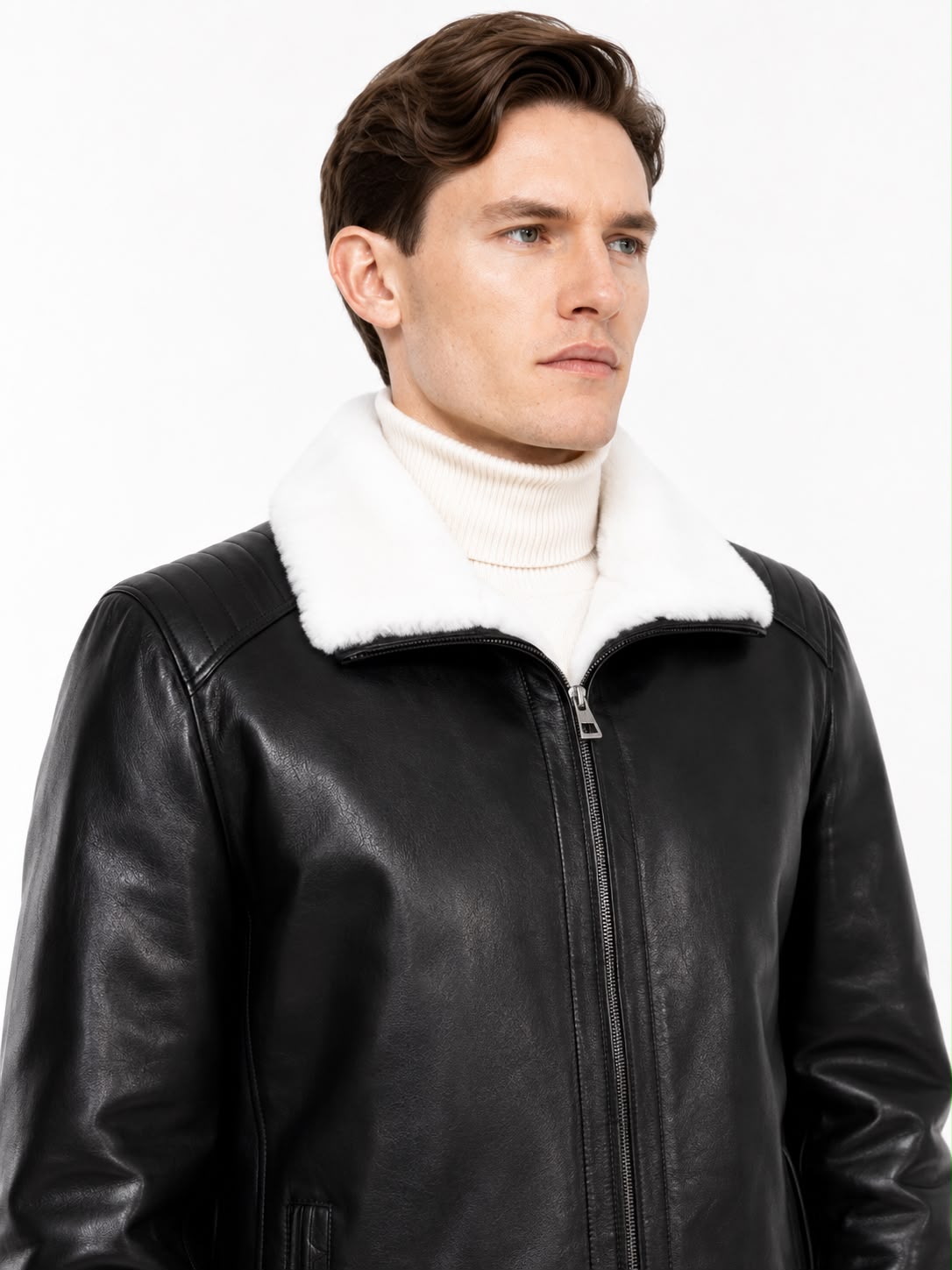 JUSTIN Genuine shearling jacket-thumbmail-8