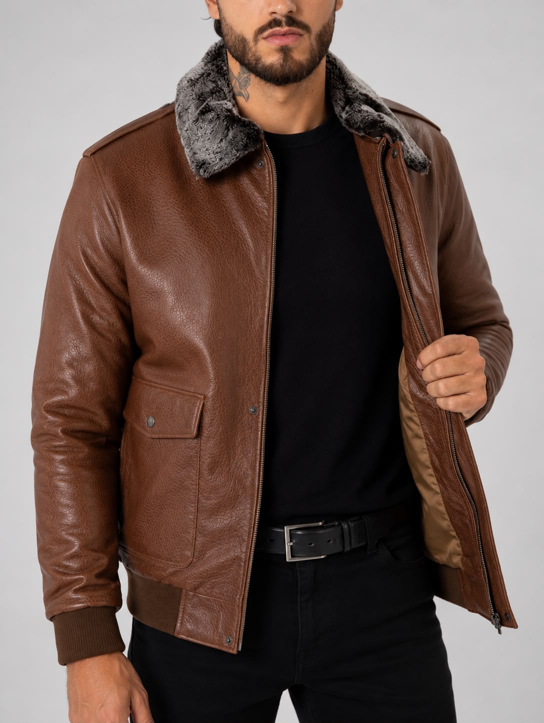 Wilder Aviator Leather Jacket-thumbmail-6