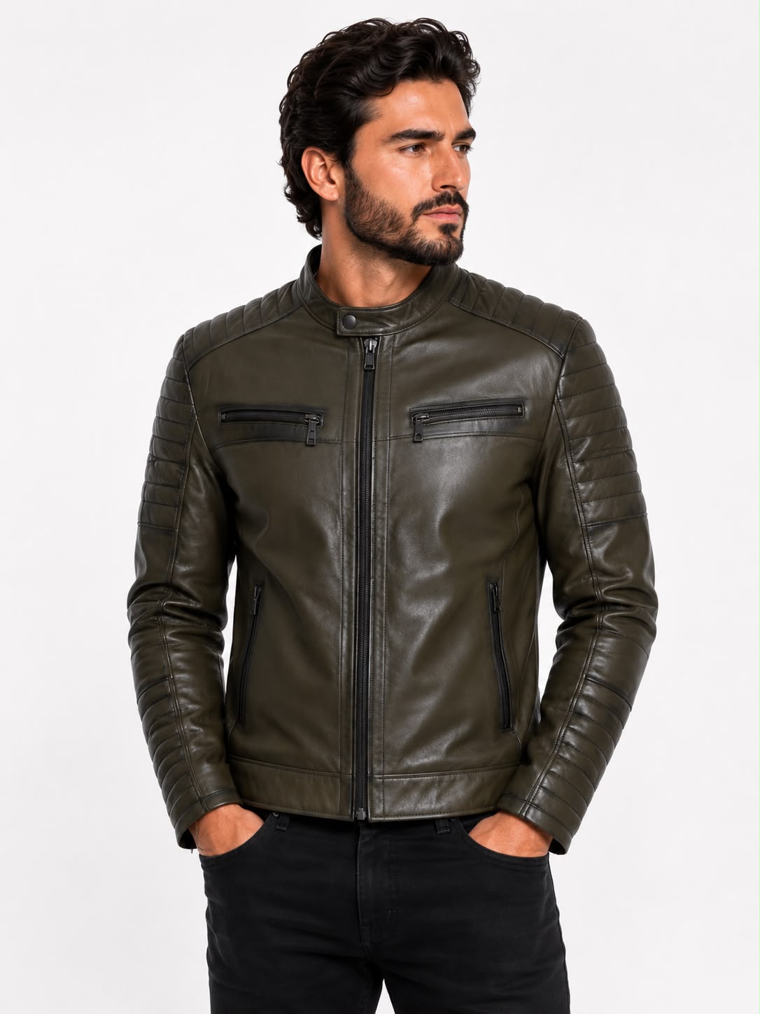 Kevin biker leather jacket-thumbmail-3