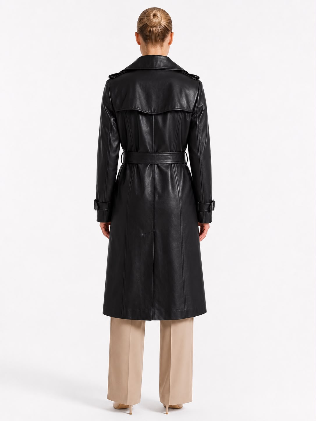 Adèle Leather Trench Coat-thumbmail-3