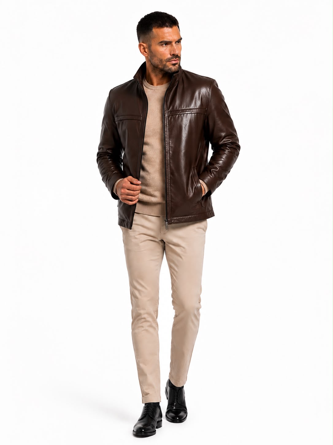 STEPHANE MEN'S PREMIUM GENUINE LEATHER JACKET