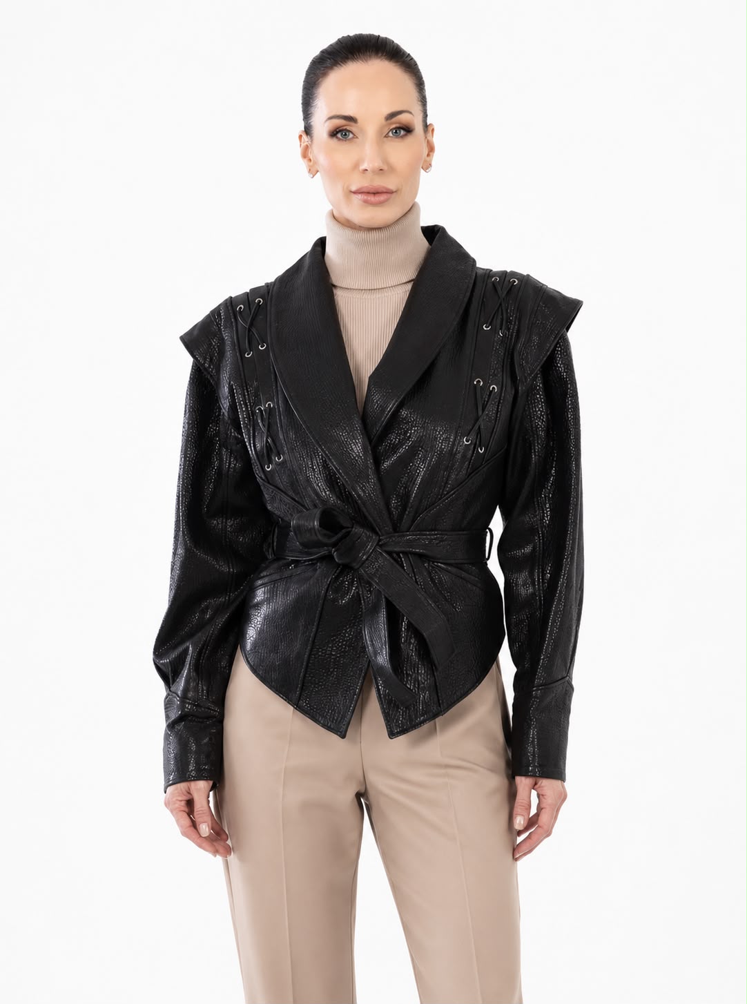 CLEO   Leather JACKET IN Sumptuous  LAMBSKIN-thumbmail-3