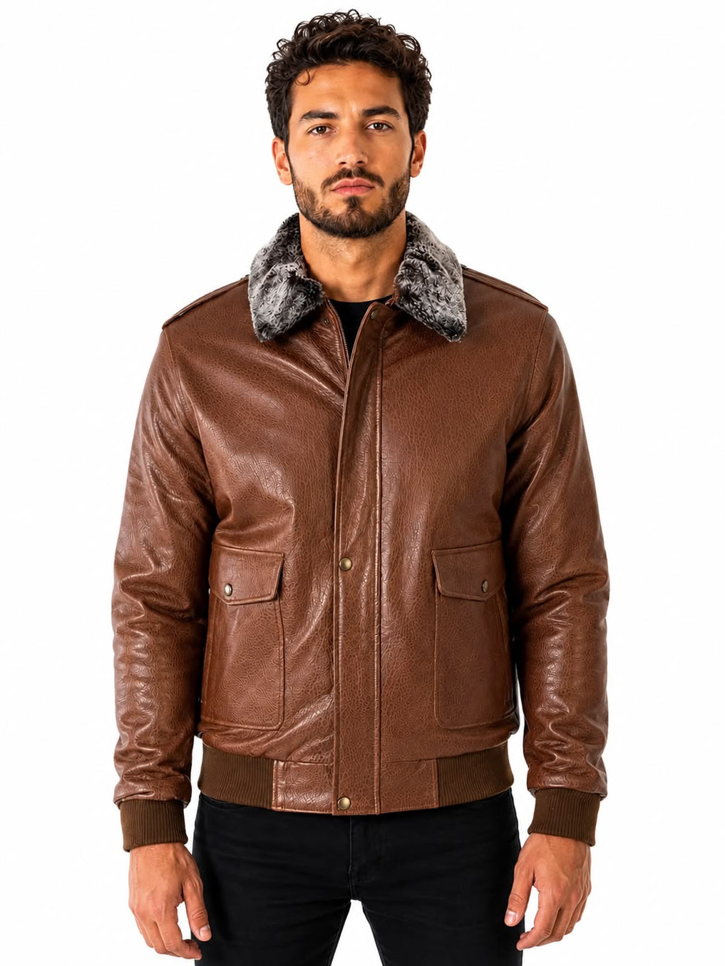 Wilder Aviator Leather Jacket