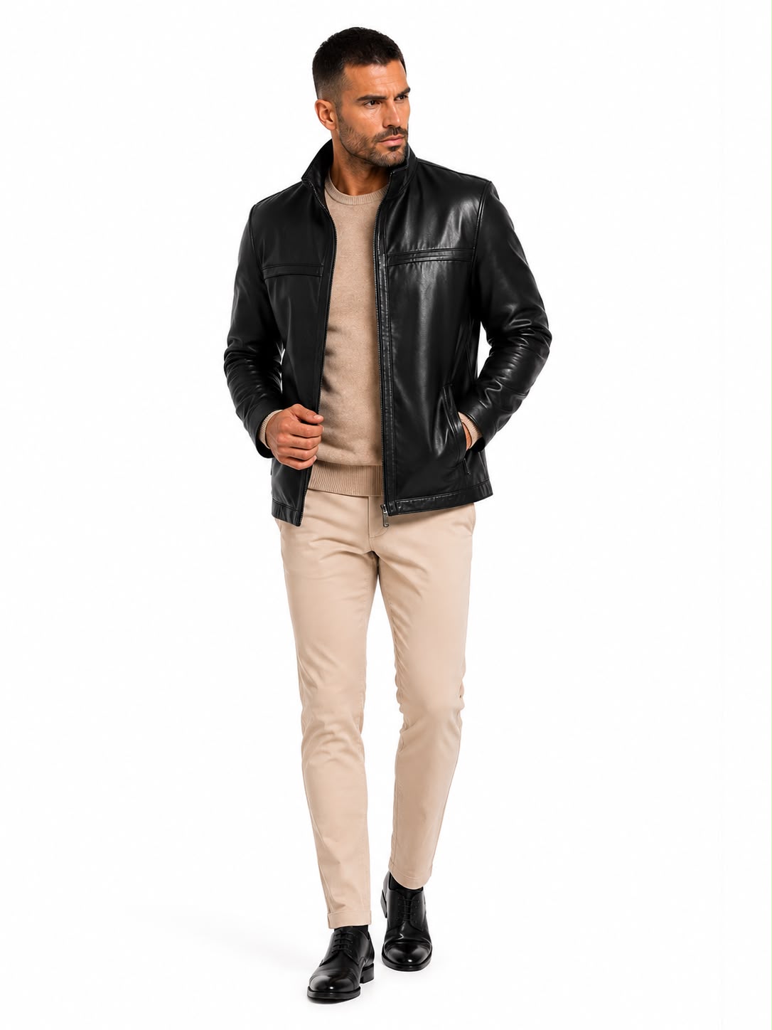 STEPHANE Men's Premium Genuine Leather Jacketv-thumbmail-3