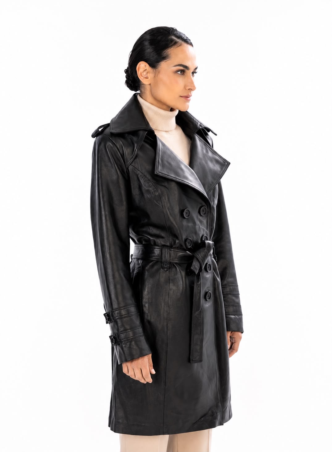 Lauren Leather Trench Coat-thumbmail-5