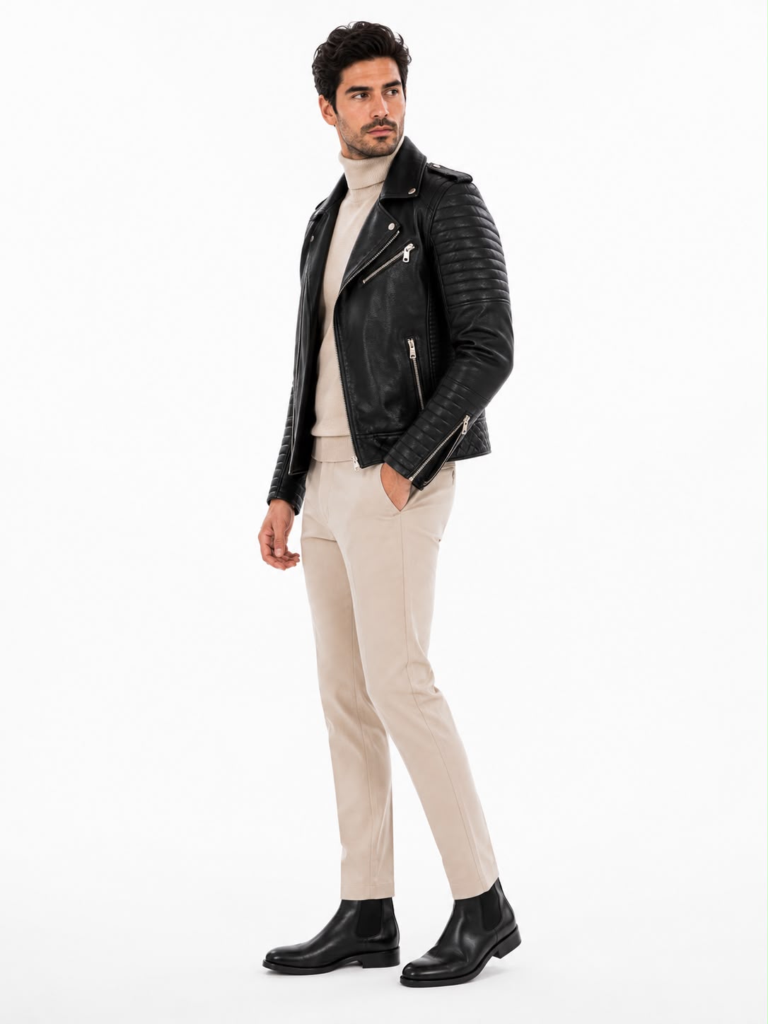 Damian Biker  leather Jacket-thumbmail-3