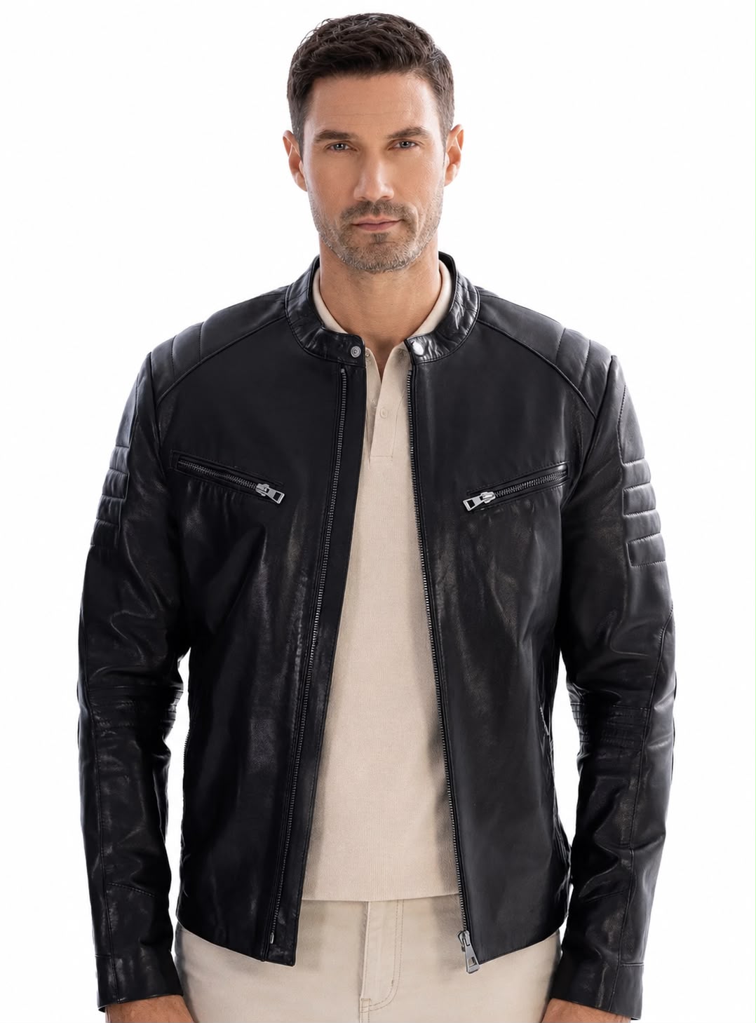 DIMITRI biker  Leather Jacket-thumbmail-3