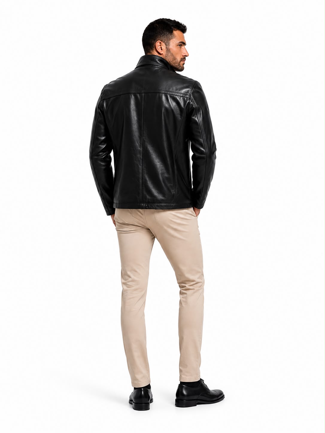 STEPHANE Men's Premium Genuine Leather Jacketv