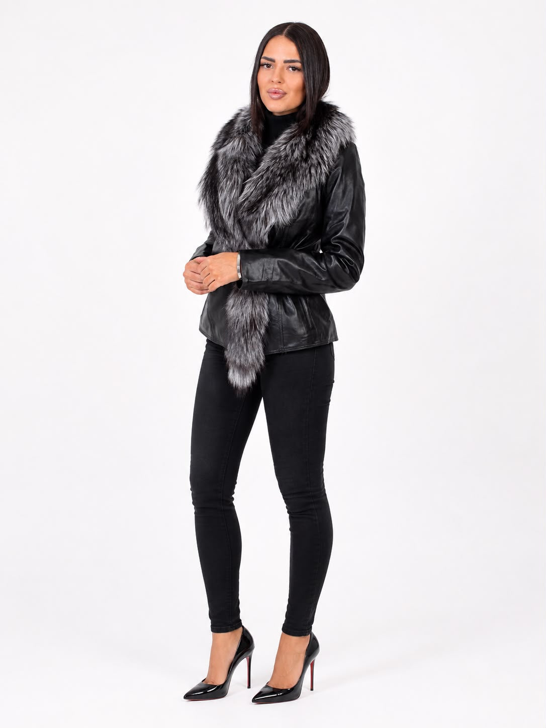 Beverly Leather Jacket – Silver Fox-thumbmail-3