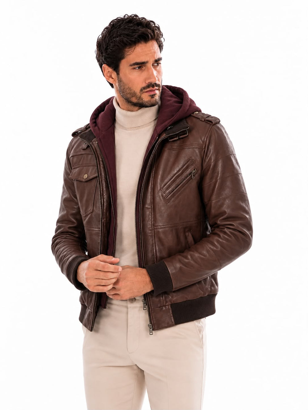 Enzo Leather Jacket Black