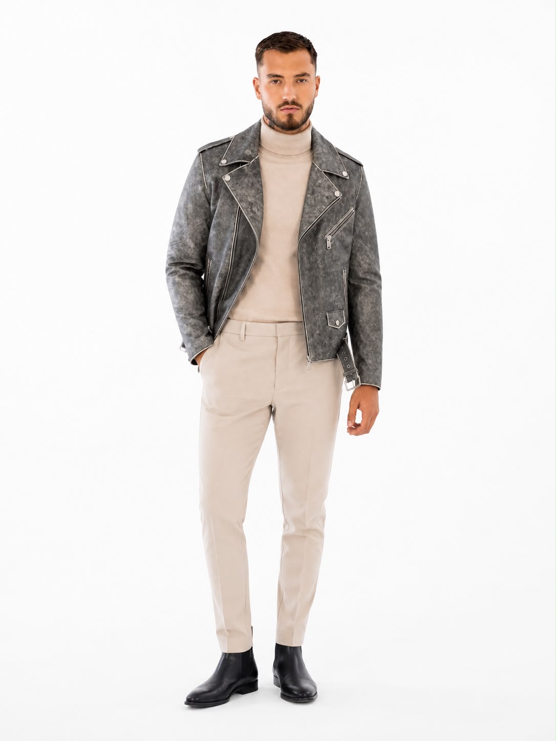 Rider  biker Leather Jacket