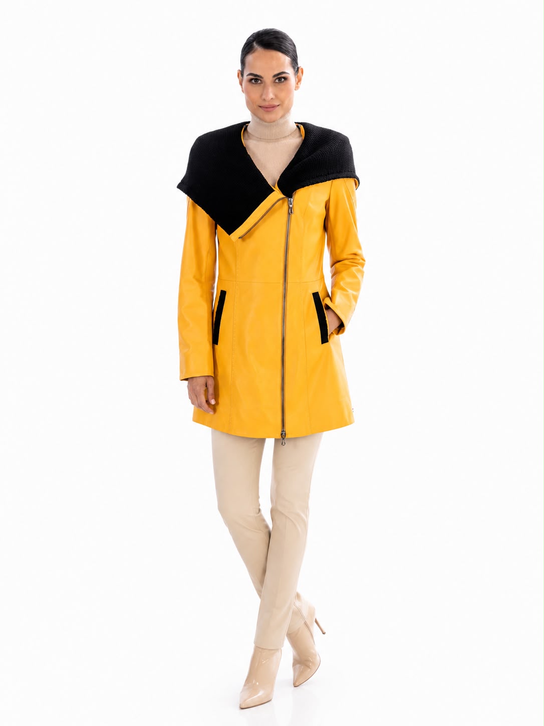 Lucie Leather Trench Coat-thumbmail-1