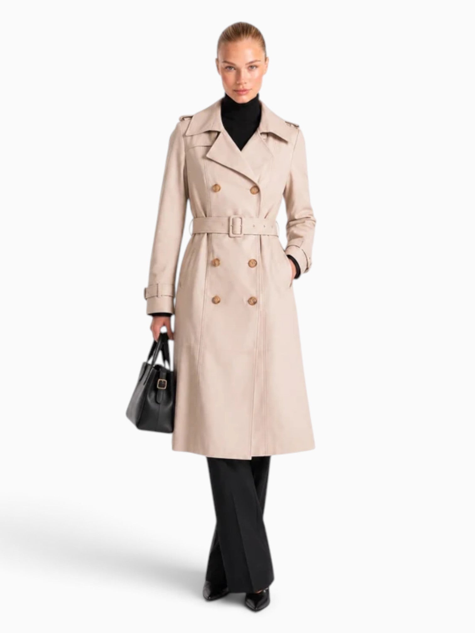 Adèle Leather Trench Coat