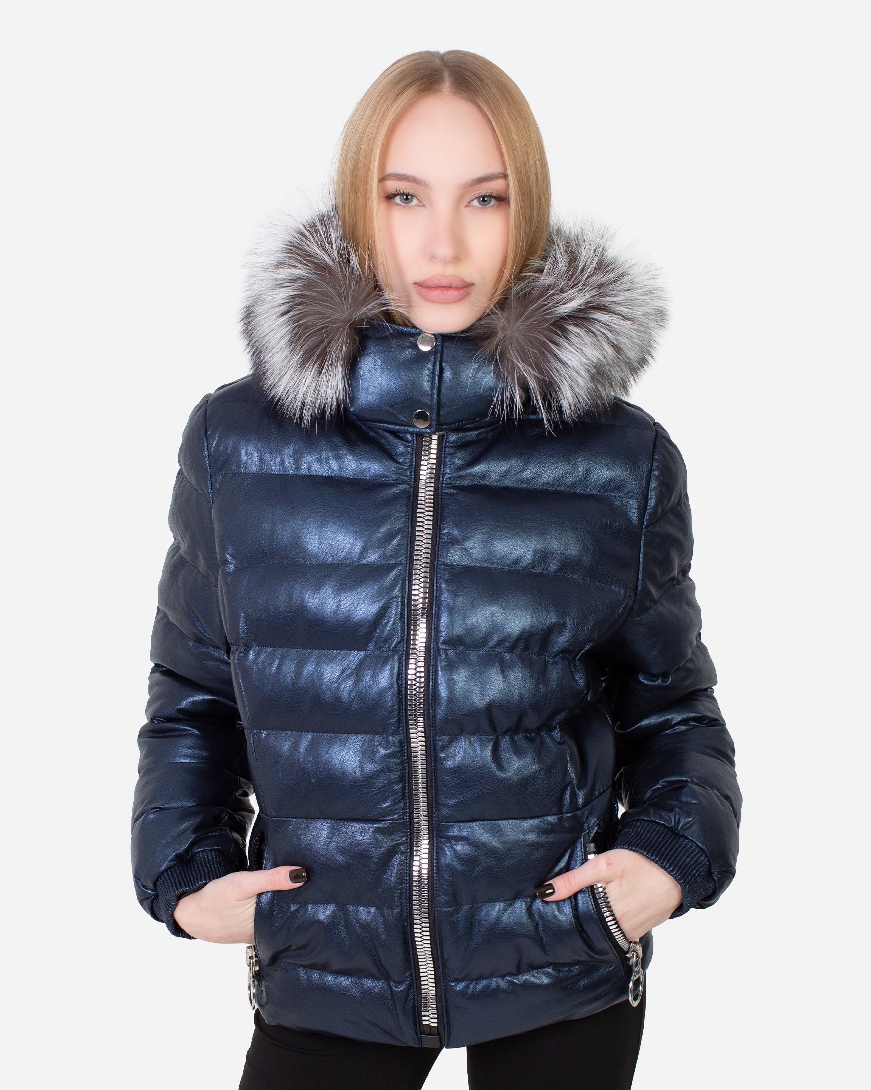 Leslie Leather Parka – Silver Fox-thumbmail-7