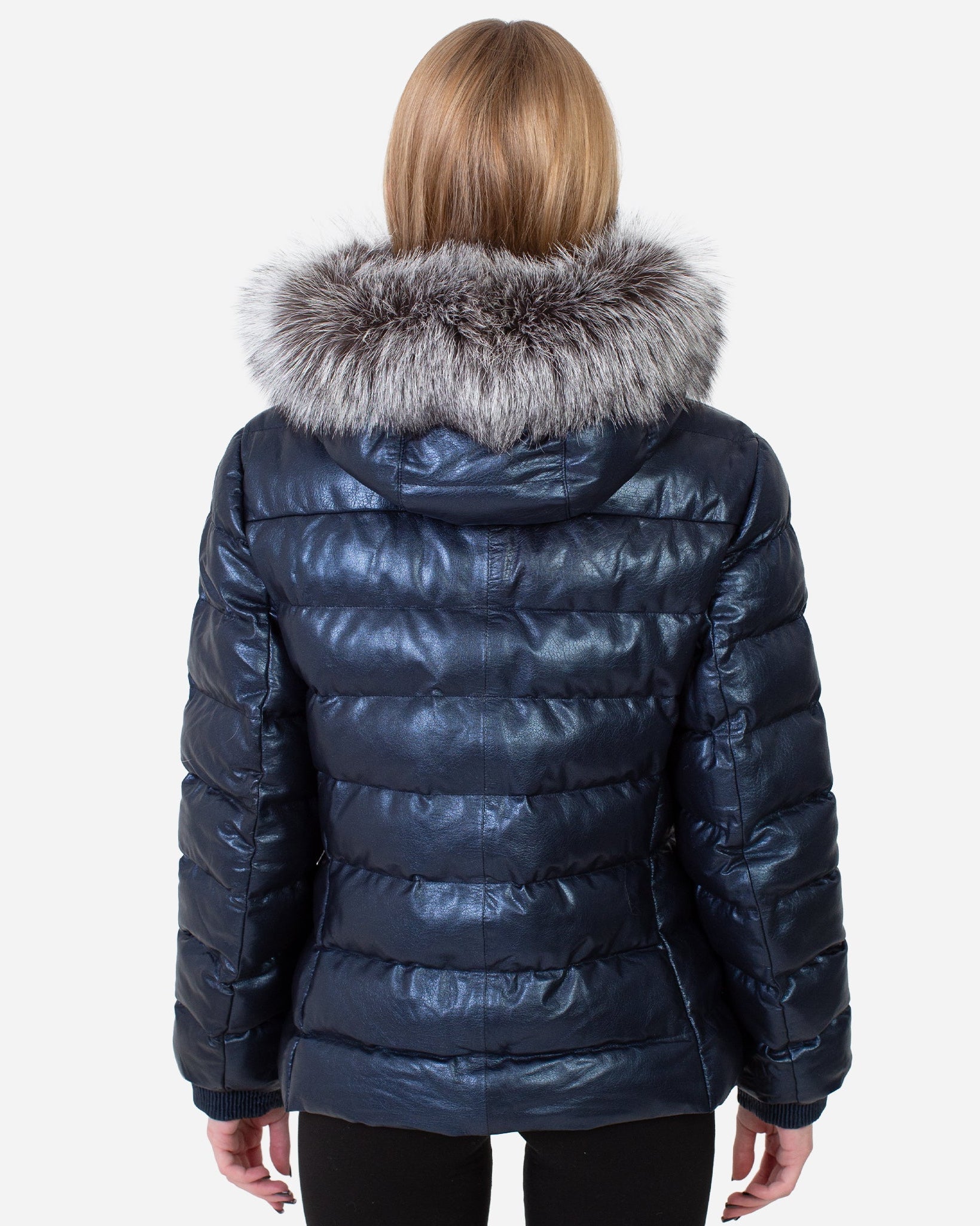 Leslie Leather Parka – Silver Fox-thumbmail-4